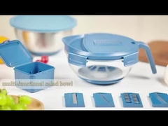 Multifunction Borosilicate Glass Salad Bowl