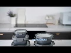 récipient en verre pour aliments avec revêtement en céramique