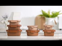 Stainless Steel Food Container with Coating