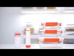 IKOO contenedor de vidrio al vacío para alimentos con bomba