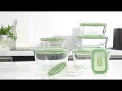 Récipients de conservation alimentaire en verre IKOO avec couvercle