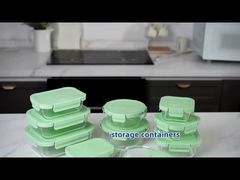 Contenants en verre pour le stockage des aliments avec couvercles hermétiques