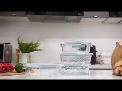 Containers de préparation de repas en verre avec couvercle