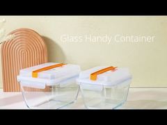 Récipient alimentaire en verre extra large IKOO avec poignée