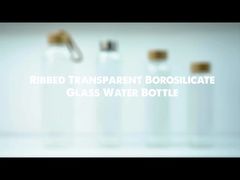 Bouteille d'eau en verre IKOO avec couvercles