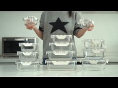 Ensemble de récipients de conservation alimentaire en verre IKOO