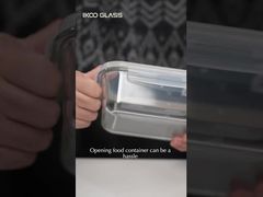 Easy open glass lunch box