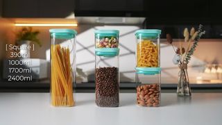 glass food storage jar
