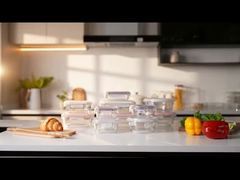 Glass Meal Prep Food Container Sets with Snap Airtight Lids