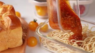 borosilicate glass food container with stainless steel lid