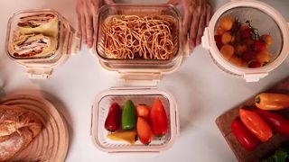 borosilicate glass containers with glass lid