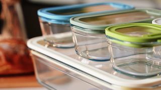 Conteneurs alimentaires en verre empilables durables pour usage commercial